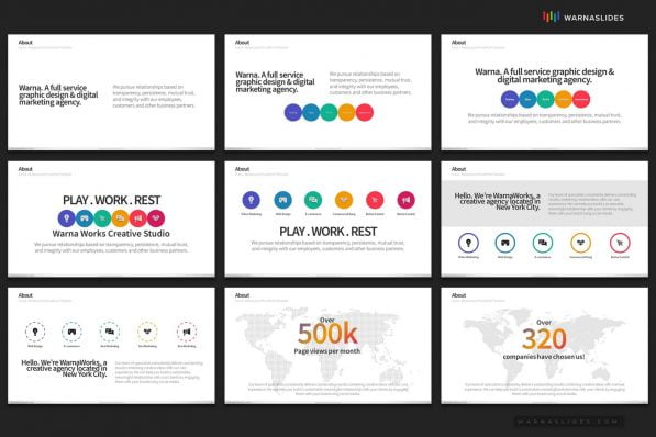 Company Profile Powerpoint Template 2020 Project Intro For Business Pitch Deck Professional Creative Presentation By Warna Slides 006