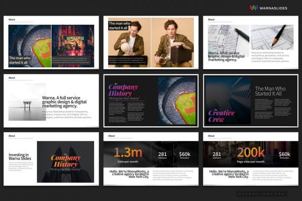 Company Profile Powerpoint Template 2020 Project Intro For Business Pitch Deck Professional Creative Presentation By Warna Slides 024