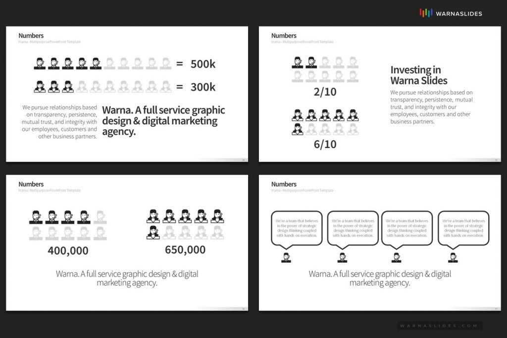 Numbers & Data PowerPoint Template - PowerPoint Slide Master Templates ...