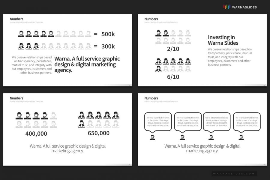 Numbers & Data PowerPoint Template - PowerPoint Slide Master Templates ...