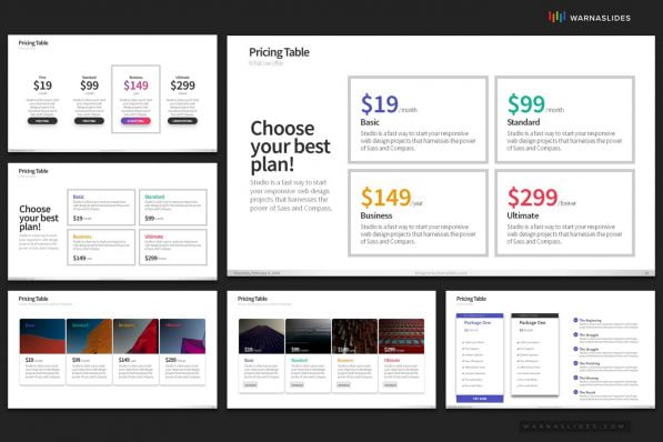 Pricing Table Comparison Powerpoint Template For Business Pitch Deck Professional Creative Powerpoint Icons 008