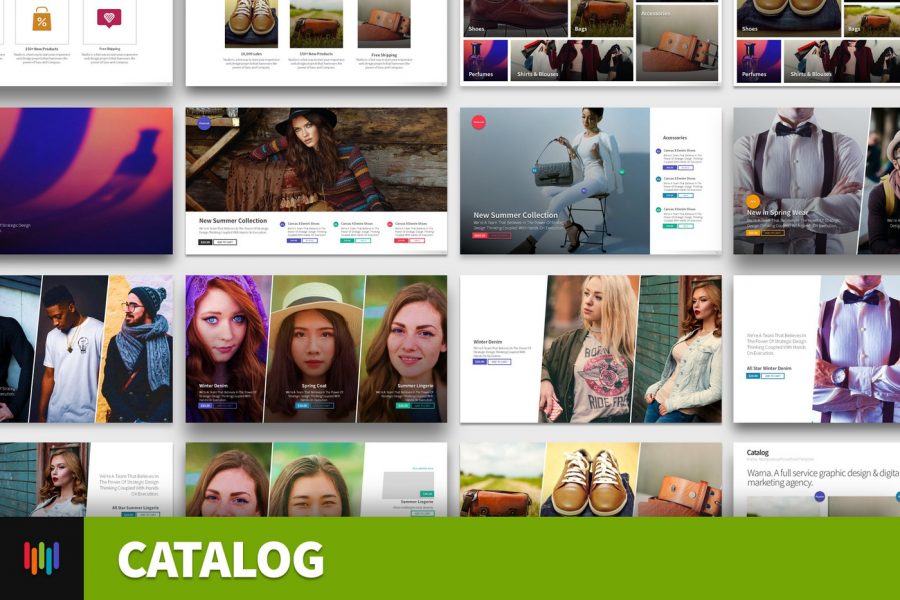 Product Catalog PowerPoint Template - PowerPoint Slide Master Templates ...