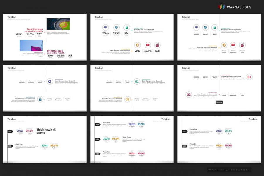 Project Timeline PowerPoint Template - PowerPoint Slide Master ...