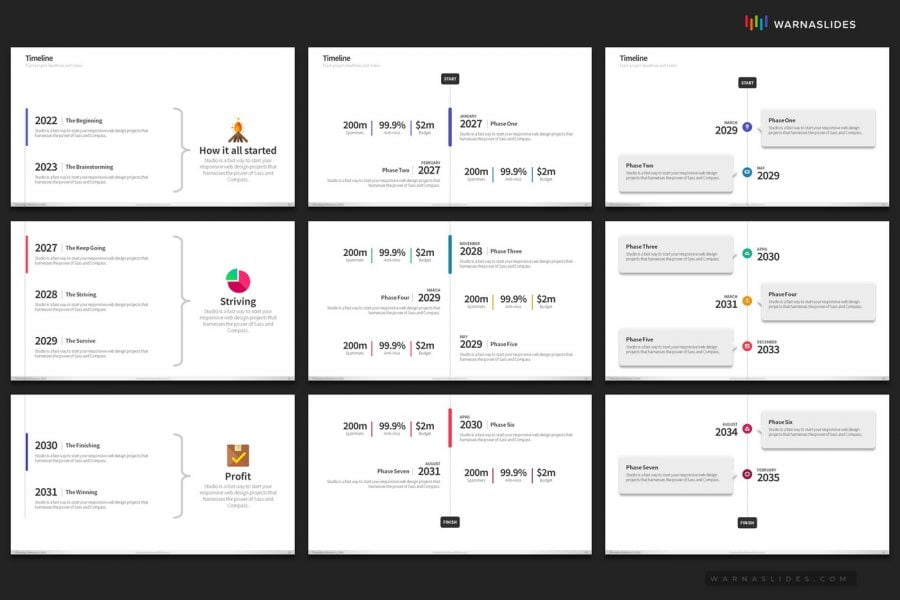 Project Timeline PowerPoint Template - PowerPoint Slide Master ...