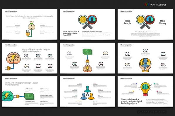 Social Media Graphics Digital Marketing Powerpoint Template For Business Pitch Deck Professional Creative Powerpoint Icons 011