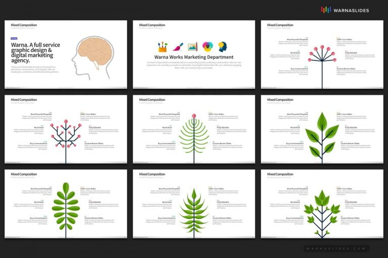 Mixed Graphics PowerPoint Templates - PowerPoint Slide Master Templates ...
