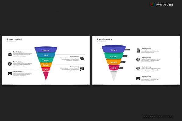 Funnel Reverse Funnel Diagram Powerpoint Template For Business Pitch Deck Professional Creative Powerpoint Icons 028