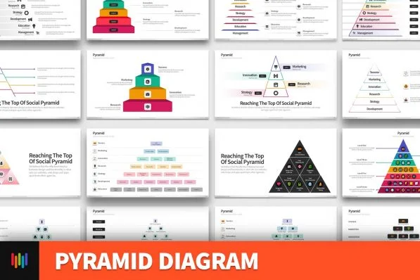 Pyramid Hierarchy Diagram Powerpoint Template For Business Pitch Deck Professional Creative Powerpoint Icons 001