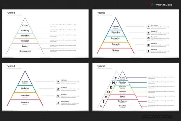 Pyramid Hierarchy Diagram Powerpoint Template For Business Pitch Deck Professional Creative Powerpoint Icons 010
