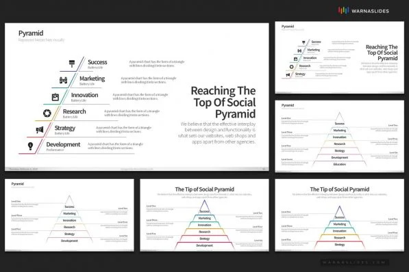 Pyramid Hierarchy Diagram Powerpoint Template For Business Pitch Deck Professional Creative Powerpoint Icons 012