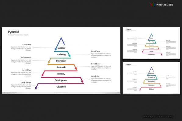 Pyramid Hierarchy Diagram Powerpoint Template For Business Pitch Deck Professional Creative Powerpoint Icons 017