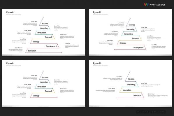 Pyramid Hierarchy Diagram Powerpoint Template For Business Pitch Deck Professional Creative Powerpoint Icons 018