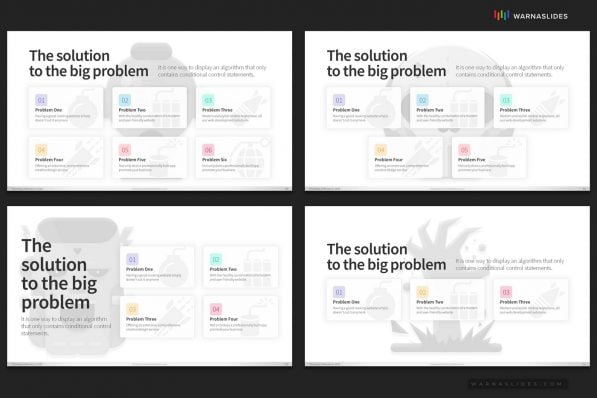 Problem Threats Risk Management Weaknesses Services Brainstorm Powerpoint Template 2020 For Business Pitch Deck Professional Creative Presentation By Warna Slides 016
