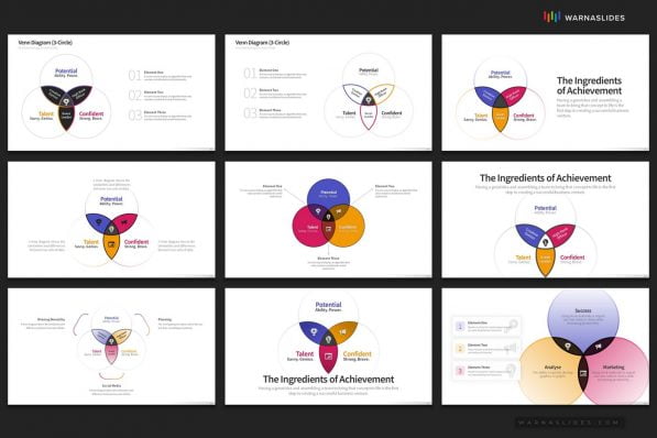 Venn Diagram Powerpoint Template For Business Pitch Deck Professional Creative Powerpoint Icons 013
