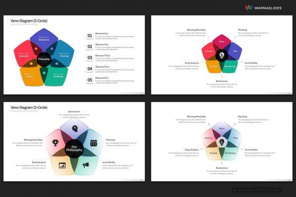 Venn Diagram Powerpoint Template For Business Pitch Deck Professional Creative Powerpoint Icons 026