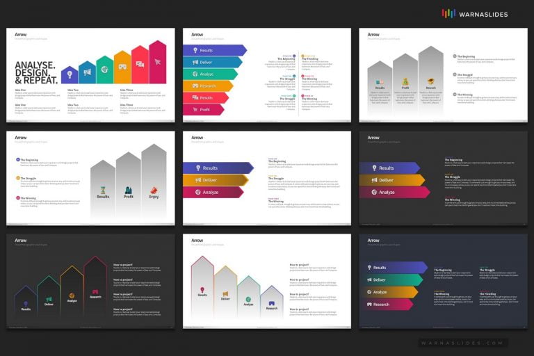 Arrow Shape PowerPoint Templates - PowerPoint Slide Master Templates ...
