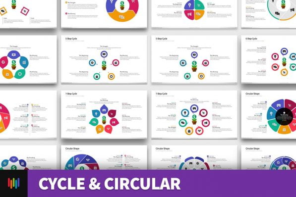 Cycle Circular Process Step Powerpoint Template For Business Pitch Deck Professional Creative Powerpoint Icons 001
