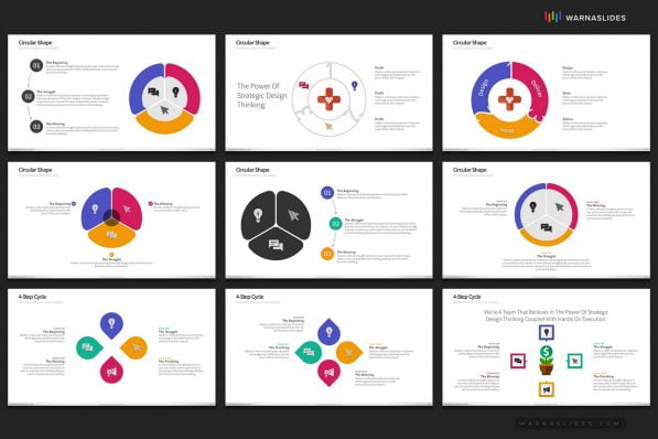 Cycle Circular Process Step Powerpoint Template For Business Pitch Deck Professional Creative Powerpoint Icons 009
