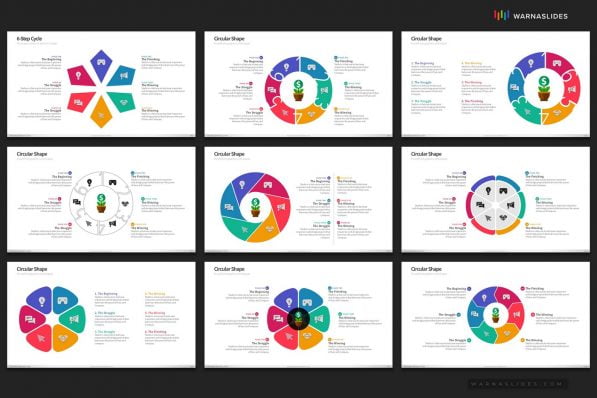 Cycle Circular Process Step Powerpoint Template For Business Pitch Deck Professional Creative Powerpoint Icons 019