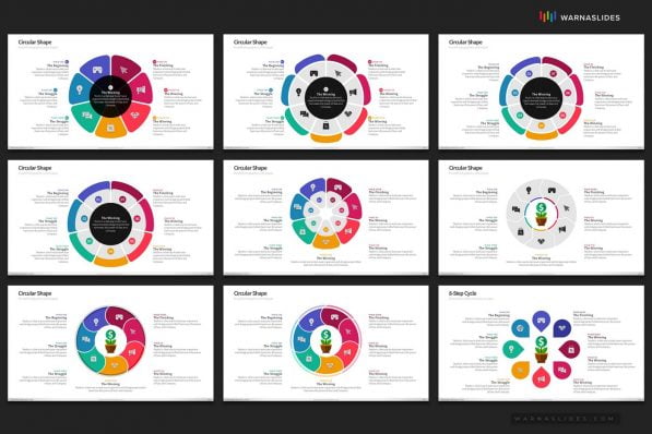 Cycle Circular Process Step Powerpoint Template For Business Pitch Deck Professional Creative Powerpoint Icons 024
