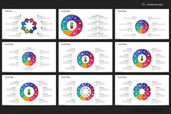 Cycle Circular Process Step Powerpoint Template For Business Pitch Deck Professional Creative Powerpoint Icons 027