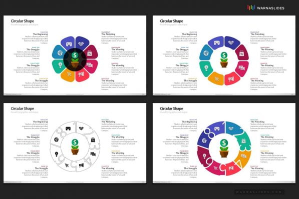 Cycle Circular Process Step Powerpoint Template For Business Pitch Deck Professional Creative Powerpoint Icons 028