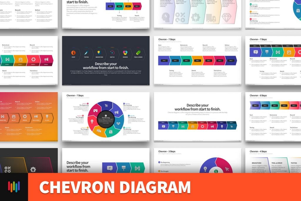 Chevron Diagram PowerPoint Template - PowerPoint Slide Master Templates ...