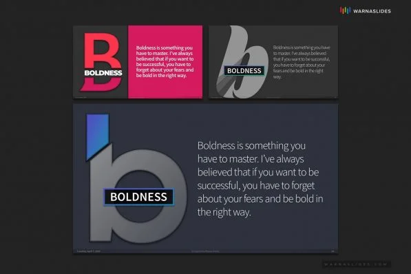 Letter B Typography Powerpoint Template For Business Pitch Deck Professional Creative Powerpoint Icons 019