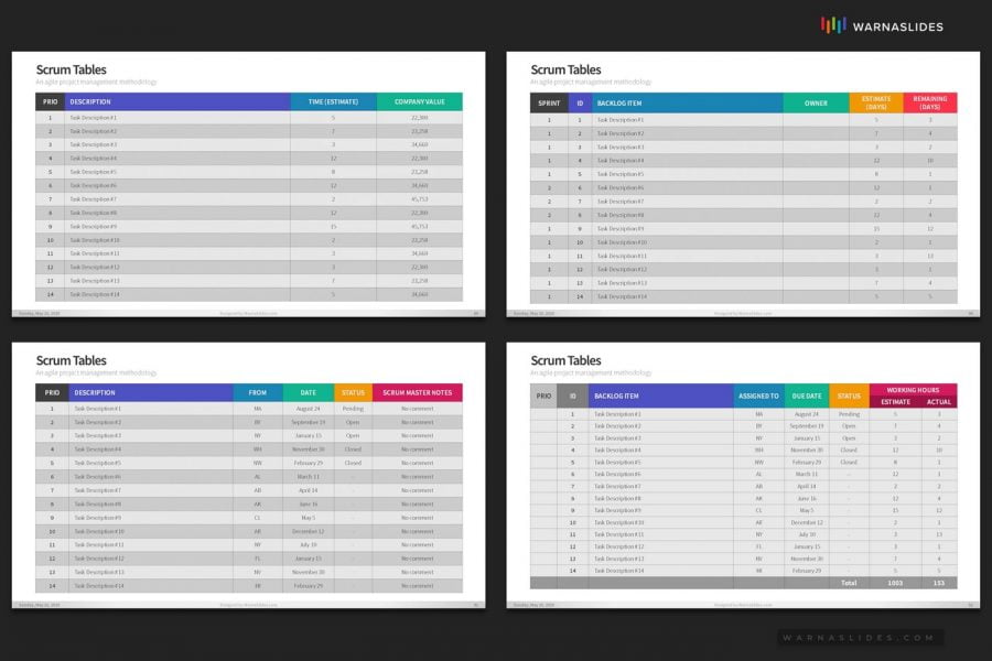 Scrum Process PowerPoint Template - PowerPoint Slide Master Templates ...