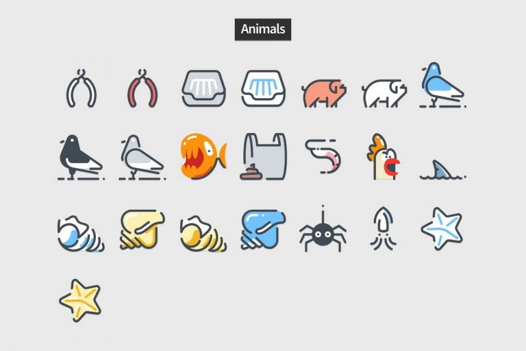 Pastel Icons - PowerPoint Slide Master Templates & Infographics