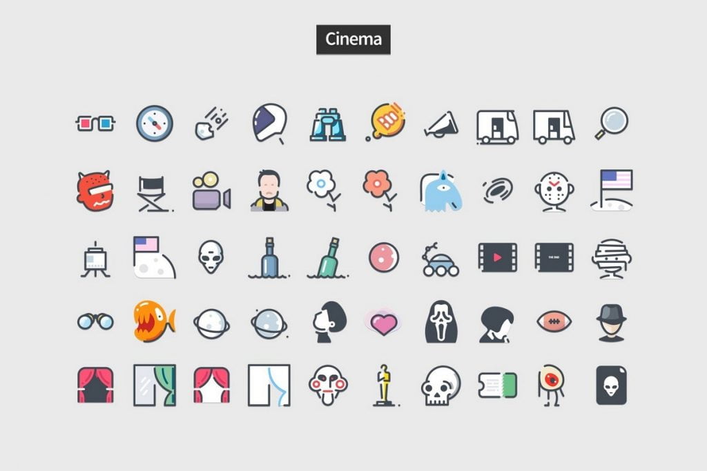 Pastel Icons - PowerPoint Slide Master Templates & Infographics