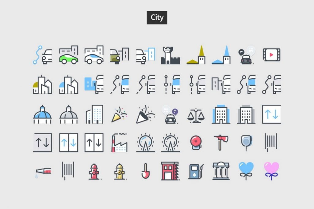 Pastel Icons - PowerPoint Slide Master Templates & Infographics