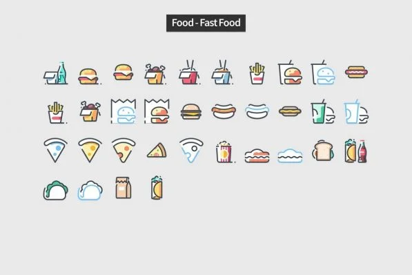 Pastel Icons - PowerPoint Slide Master Templates & Infographics