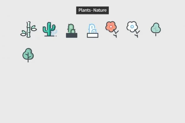 Pastel Icons - PowerPoint Slide Master Templates & Infographics