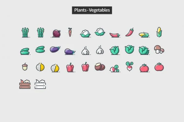 Pastel Icons - PowerPoint Slide Master Templates & Infographics