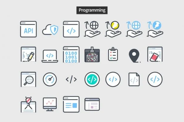 Pastel Icons - PowerPoint Slide Master Templates & Infographics